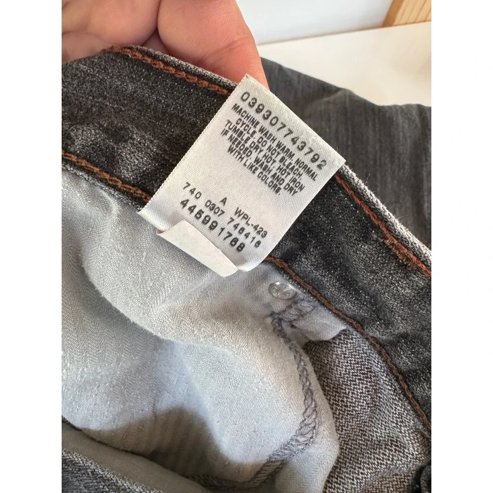 Levis SilverTab Baggy Jeans Mens 36x32 Faded Black Denim 90s Vintage Style